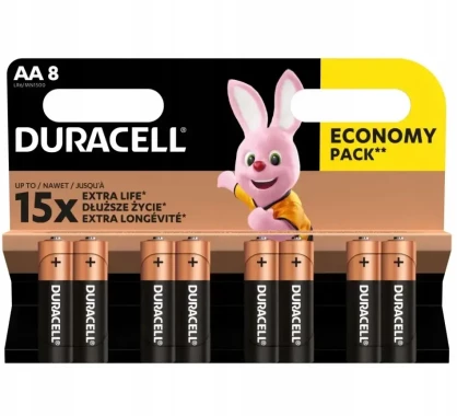 6x Bateria alkaliczna Duracell, AA, 8 sztuk