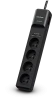 4x Listwa przeciwprzepięciowa CyberPower, 1.8m, 4 gniazda + 2x port USB-A, czarny