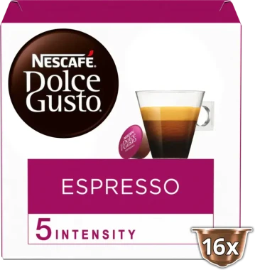 10x Kawa w kapsułkach Nescafe Dolce Gusto Espresso Extra Crema, 16 sztuk