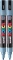 2x Marker z farbą plakatową Uni Posca PC-5M, okrągła, ciemnoszary