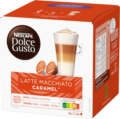 6x Kawa w kapsułkach Nescafe Dolce Gusto Latte Macchiato Caramel, 16 sztuk