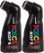 2x Marker z farbą plakatową Uni Posca MOP'R PC-22M, okrągła, czarny