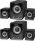2x Głośnik Defender Z4, 11W, 3 sztuki (system akustyczny 2.1), czarny