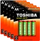 5x Bateria cynkowo-węglowa Toshiba Heavy Duty, AA/R6, 4 sztuki, blister
