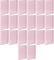 20x Teczka skrzydłowa z gumką VauPe, A4, 40mm,  pastelowy różowy