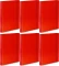 6x Teczka skrzydłowa z gumką VauPe, A4, 40mm, czerwony