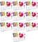 10x Blok techniczny kolorowy Fiorello, A4, 8 kartek, mix wzorów