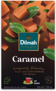 6x Herbata w torebkach Dilmah Caramel, karmelowa, 20 sztuk x 1.5g