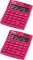2x Kalkulator biurowy Eleven SDC-805NRPKE, 8 cyfr, różowy