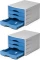 2x Pojemnik Durable Eco 4, z 4 szufladami, A4+, szaro-niebieski