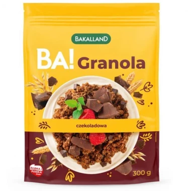 10x Granola Bakalland BA! czekoladowa, 300g