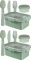 2x Pojemnik na żywność Curver Lunch Kit Smart To Go Eco Line, 1.2l, zielony
