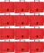 12x Teczka z rączką Office Products, na klips, A4, 50mm, czerwony