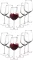 2x Kieliszki do czerwonego wina Altom Design Rubin, 530ml, komplet 6 sztuk, przezroczysty