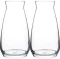 2x Wazon szklany Altom Design, 18.5cm, przezroczysty