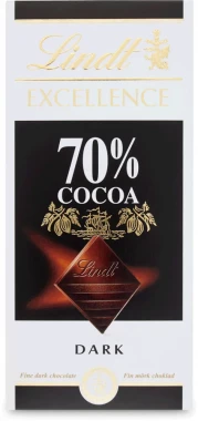 2x Czekolada gorzka Lindt Excellence, 70%  cocoa, 100g