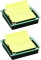 2x Podajnik do karteczek samoprzylepnych Post-it Millenium XL Z-Notes (DS440-SSCYL) + karteczki samoprzylepne 101x101mm, 1x90 sztuk