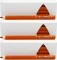 3x Kredki Bambino, w oprawie drewnianej, trójkątne, 12 sztuk, pomarańczowy