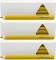3x Kredki Bambino, w oprawie drewnianej, trójkątne, 12 sztuk, żółty