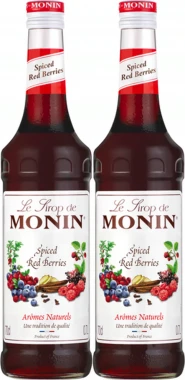 2x Syrop Monin Spiced Red Berries, owoce leśne o pikantne przyprawy, 700ml