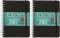 2x Kołonotatnik Pukka Pad Soft Cover, A5, w kratkę, 100 kartek, czarny