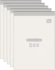 5x Blok biurowy w kratkę Interdruk, A6, 100 kartek, mix wzorów