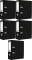 5x Segregator Interdruk, A4, szerokość grzbietu 75mm, czarny