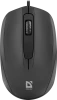 3x Mysz przewodowa Defender Alpha MB-507, cicha bezklikowa, 1000dpi, optyczna, czarny