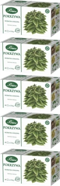 5x Herbatka ziołowa w torebkach Bifix, pokrzywa, 20 sztuk x 1.75g