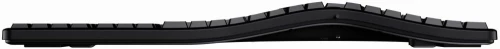 4x Klawiatura przewodowa Powerton Lana WPK500E US, ergonomiczna, USB, czarny
