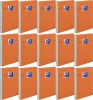 15x Blok biurowy w kratkę Oxford Everyday, A7, 80 kartek, pomarańczowy