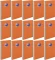 15x Blok biurowy w kratkę Oxford Everyday, A7, 80 kartek, pomarańczowy