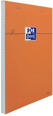 10x Blok biurowy w kratkę Oxford Everyday, A5, 80 kartek, pomarańczowy