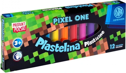 10x Plastelina Astra Astrakids Pixel One, 12 kolorów