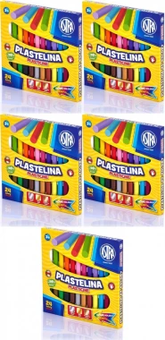 5x Plastelina Astra, 24 kolory