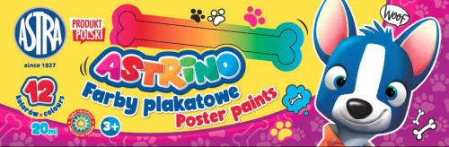 2x Farby plakatowe Astra Astrino, 20ml, 12 sztuk, mix kolorów