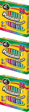 3x Plastelina Astra AS, 24 kolory
