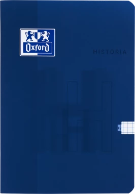 6x Zeszyt przedmiotowy w kratkę Oxford Historia, A5, miękka oprawa, 60 kartek, niebieski