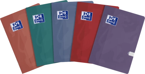 5x Zeszyt w kratkę Oxford Touch Trend, A4, miękka oprawa, 60 kartek, mix kolorów