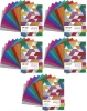 5x Blok Happy Color brokatowy, A5, 10 kartek, 10 kolorów