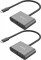 2x Adapter Unitek USB-C - HDMI 4K@30Hz i VGA FullHD, szary