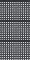 3x Wycieraczka ażurowa Krystynka, z najazdem, gumowa, 60x40x1.3cm, czarny