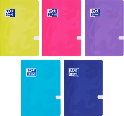 5x Zeszyt w linie Oxford Touch, A4, miękka oprawa, 32 kartki, mix kolorów