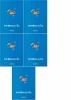 5x Zeszyt przedmiotowy w kratkę Herlitz ECO Informatyka, A5, miękka oprawa, 60 kartek, niebieski