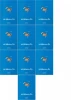 10x Zeszyt przedmiotowy w kratkę Herlitz ECO Informatyka, A5, miękka oprawa, 60 kartek, niebieski