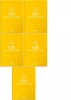 5x Zeszyt przedmiotowy w kratkę Herlitz Religia, A5, miękka oprawa, 60 kartek, żółty