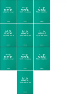 10x Zeszyt przedmiotowy w kratkę Herlitz Matematyka, A5, miękka oprawa, 60 kartek, zielony