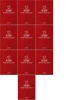 10x Zeszyt przedmiotowy w kratkę Herlitz Historia, A5, miękka oprawa, 60 kartek, czerwony ciemny