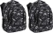2x Plecak szkolny BackUP 4 model R 114, trzykomorowy, 24l, 39x27x20cm, czarny