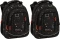 2x Plecak szkolny BackUP 5 model R 102 , trzykomorowy, 24l, 39x27x20cm, czarny